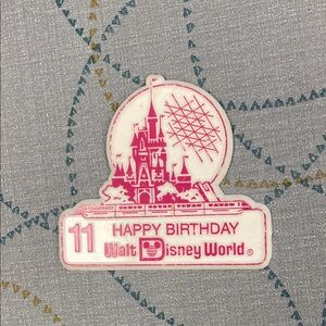 Pink Disney World Brooch